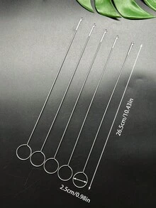 Long Metal Rod Flip Hook, Tongue-Style Design For Easy Folding Of Various Tubular Fabric Strips, Ribbons And Elastic Cords, Available In 17.5cm And 26.5cm Lengths, Suitable For Clothing Repair, Hand Knitting, Fabric DIY And Other Creative Projects - Belt Flip Tool - View 11