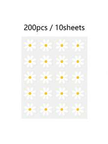 White Daisy Stickers, Cute Floral Labels For Sealing, Perfect For Decorating Your Phone, Water Bottle, Computer, Home Items, Gift Cards, Scrapbooks, And More - Multicolor - View 16