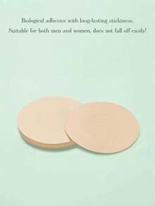 50pcs New Extra Large Invisible Non-Slip Lift-Up Breast Tape, Suitable For Large Breasts, Anti-Glare, Prevent Breast Sagging, Disposable Elastic Non-Woven Fabric Nipple Covers - / - View 5