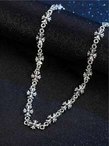 1 Punk Cross Retro Pendant Necklace, Fashionable, Simple And Versatile, Suitable For Daily Wear - Cross - View 5