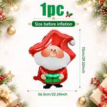 1/2pcs Christmas Santa Elf, Suitable For Christmas, Birthday, Christmas Eve, Family Gathering Decoration, Atmosphere Decoration - Multicolor - View 9