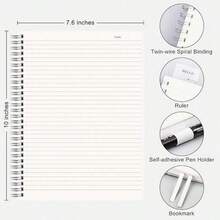 1/2pcs B5 Notebook, A5 Blank Student Notebook, Blank Error Notebook, A6 Grid Spiral Notebook, Notebook Set, New Semester - Multicolor - View 1