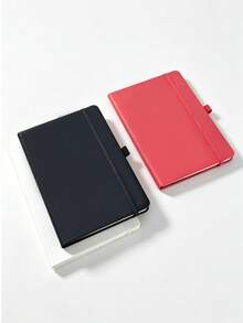 1/2pcs A5 Notebook And Pen Set, 192 Pages With Lock, Portable Writing Journal, Daily Planner, Suitable For Notes, Diary, Study, School, University, Office, Work And Travel, Back To School Supplies, Office Supplies, 2026-2027 Academic Year Diary - Multiple Styles - View 8