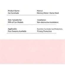 Best-Selling Car Sun Shade, Anti-UV Heat Insulation Blackout Curtain, Front Windshield And Window Sunshade Cover - A - View 8