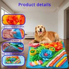 1pc Pet Snuffle Mat Indoor Use Cat Dog Universal SnuffleMat Food Hiding Training Blanket Foraging OlfactoryPet Slow Feeder Mat - Multicolor - View 13