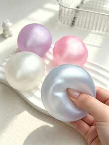 Moldable Pearl Coconut Oil Squishy Stress Ball, Slow Rising Sensory Squeeze Toy For Adults & Kids - Multicolor - View 4