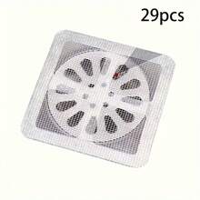 29/12pcs Self-Adhesive Hair Catcher Stickers, Suitable For Shower, Kitchen Sink And Bathroom Drain - Anti-Clogging, Anti-Insect Drain Cover, Plastic, No Electricity Required, Shower Accessories - Multicolor - View 10