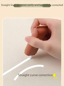 1pc Cute Pink Candy-Shaped Correction Tapes, Ideal For Precise Editing & Daily Office Use,Mini Correction Tape - A - View 6