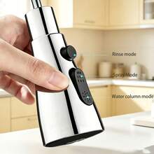 Kitchen Faucet, Sink Faucet, Rotatable Splash-Proof Water-Saving Universal Faucet, Multi-Function Faucet Extender, Universal Faucet Adapter, Handheld Faucet Sprayer, Multi-Mode Water Flow, One-Touch Shut-Off, 360-Degree Rotation, Leak-Proof Powerful Spray Head, Suitable For Kitchen Cleaning, Bathroom Accessories, Bathroom Decor, Kitchen Accessories, Kitchen Essentials - Multicolor - View 4