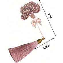 1pc/4pcs/8pcs Metal Carnation Sunflower Leaf Dandelion Bookmark, Pink Metal Flower Bookmark, Perfect Gift, Back To School, School Supplies, Perfect Gift For Book Lovers - Multicolor - View 4