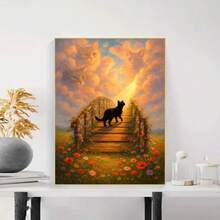 1PC DIY 5D Diamond Painting Kit Cat Pattern - Round Full Diamond Art Mosaic Craft, Home Wall Decor, Unframed - No Frame - View 3