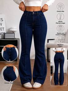 Women Jeans - Deep Blue - View 1