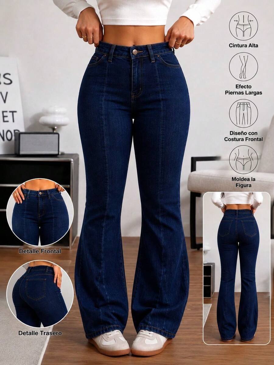 Women Jeans - Deep Blue - View 1