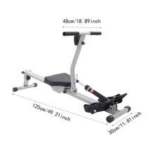 Foldable Indoor Rowing Trainer Built With Adjustable Resistance Settings For Home Fitness Use. This Household Rower Supports Varied Workout Intensity To Satisfy Different Exercise Demands. Its Folding Structure Enables Space‑Saving Storage - Default - View 5