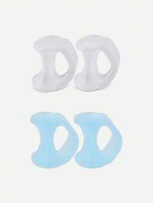 4pcs Gel Toe Separators Durable Toe Spreader Silicone Toe Protector Stretcher Unisex Easy To Wear Foot Care - Multicolor - View 11