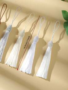 Silk Tassels, Apparel Decorative Accessories, DIY Tassel Decorations, Tassel Ornaments, Tassel Decorations, Hat Tassels - Off-white - View 6