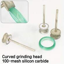 3pcs 5/6/8mm Diamond Grinding Heads, Used For Polishing, Chamfering And Rounding Artificial Jade Surfaces, Suitable For Glass Edges. - 5/6/8mm (3-pack) - View 5