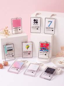 9pcs Classic Single Theme Acrylic Keychains, Classic Single Stamp Style Keychain Set, B-T-S, K-Pop Friendship Bag Charm, Tour Merchandise, Concert Essential, Tour Must-Have, Fan Support Item, Fan Freebies, Perfect Decoration For Concert Bag. Perfect Gift For ARMY Fans, Party Favor, Phone Charm. - 9pcs - View 3