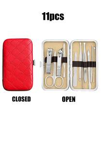 16pcs/11pcs Multi-Function Nail & Foot Care Tool Set, Nail Clipper Set For Dead Skin Trimming, Manicure Kit Reusable And Durable, Pedicure Set Suitable For Nails, Feet, Eyebrows, Travel Nail Kit With Portable Storage Box, Easy To Carry - Multicolor - View 8