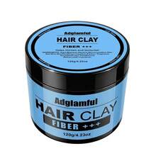 Adglamful Men's Styling Clay, Natural Fresh Scent Matte Hair Wax 120g, Suitable For Creating Voluminous, Dry Styling, Long-Lasting Hold, Lightweight And Non-Sticky, Creating Natural Texture Effect Matte Hair Wax - Mud - View 10