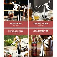 Dụng cụ mở chai chim cân bằng 2 trong 1 bằng hợp kim kẽm, đồ trang trí xoay để bàn, phụ kiện quầy bar độc đáo làm quà tặng - Nhiều mẫu - Xem 4