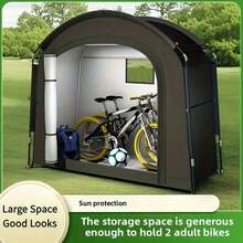 [Fits 2-3 Bicycles] Extra Large Outdoor Bicycle Cover Tent - UV Protection, Fits 2-2 Bicycles, Portable & Foldable, Suitable For Garage/Garden Storage - Universal - View 1