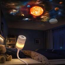 Car Roof Starry Sky Projection Light, 13 Slides USB Gooseneck Night Light, RGB Ambient Light + Focus Ring For Car Interior, 360° Bendable, Plug And Play, Suitable For Car, Home, Camping, Bedroom, Home Decor, Sleep Aid - Multi-color light - View 9