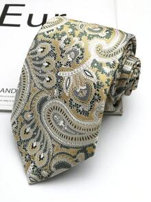 1pc Paisley Pattern Unisex Hand-Tied Necktie, Suitable For Casual, Streetwear, Daily, Party, Gift - Multicolor - View 13