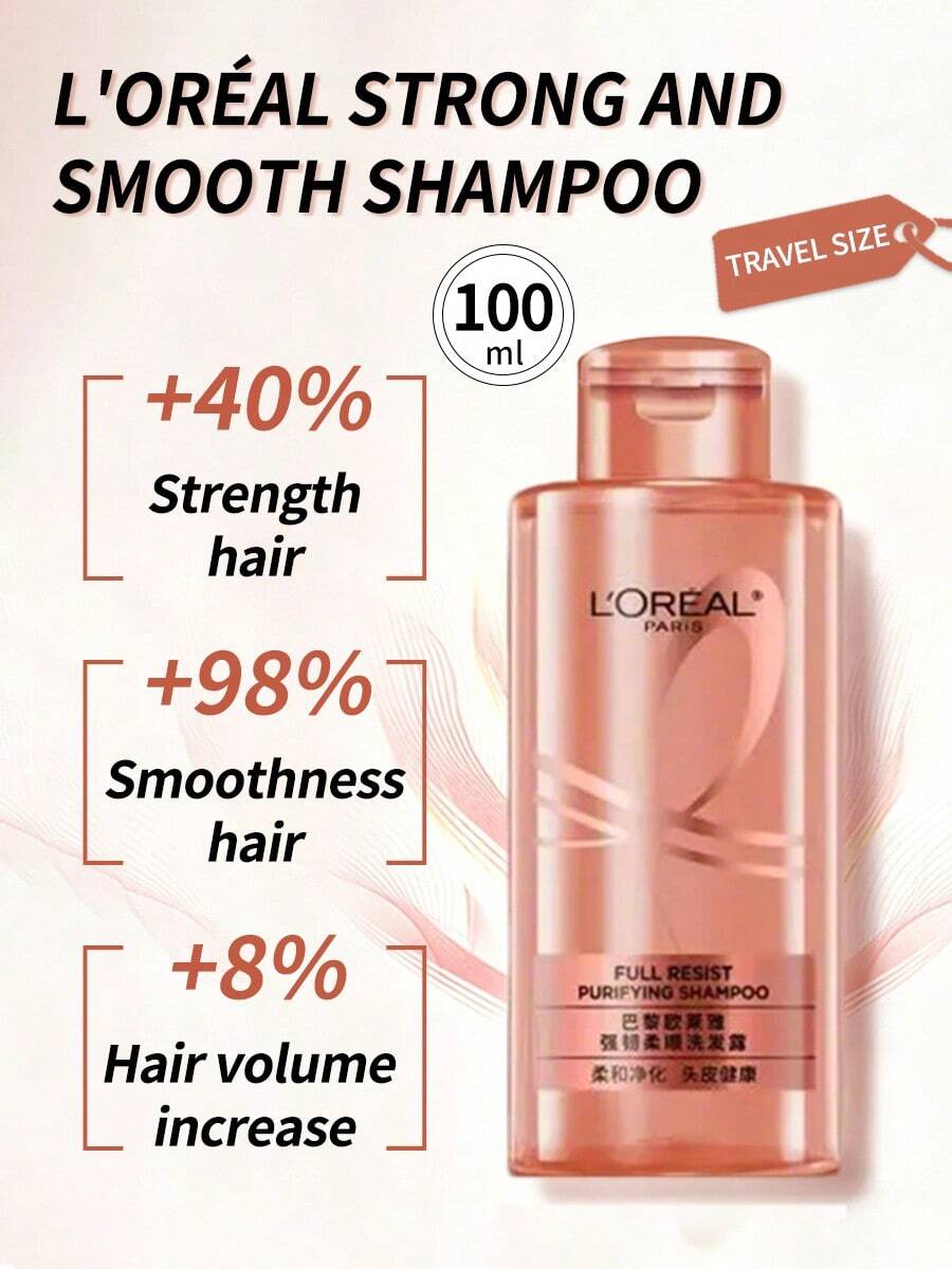 L'Oréal Paris 100ml 欧莱雅强韧柔顺洗发水,适合日常使用 - 100毫升 - 查看 1