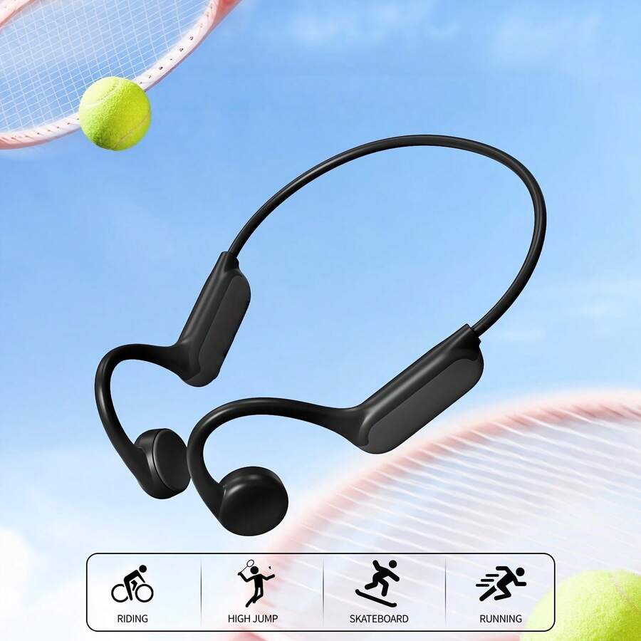 Bone Conduction Headphones, 2026 Upgrade Lightweight Comfort Non In Earbuds, Type-C Quick Charging Long Battery Life, Headset With Mic For Cycling, Running, Workouts, Gym