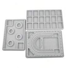 KLONKEE 2pcs/3pcs Beaded Tray DIY Beaded Design Plate, Used For Making Bracelets And Necklaces, Shape Measurement DIY Tool Jewelry Tray Design - Beaded Plate - View 11
