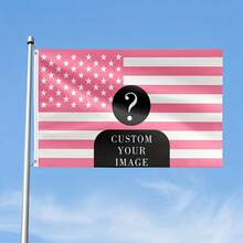 Customized Flag - Add Your Own Image And Customize Flag Banner And Triangle Flag Background Decor Wall Hanging 2D Flat Tapestry Wall Art Garden Flag Holiday Birthday Gift Outdoor Graduation Wedding Souvenir, Weather-Resistant - Multicolor - View 1