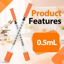 U- -0.5ML 31 Ga  1/4 Inch 6mm), Box Of - 0.5cc31G1/4 - View 6