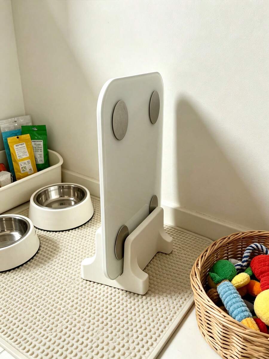 1pc Electronic Scale Storage Rack, Electronic Scale Holder, File Stacking Support, Space-Saving. Suitable For Bathroom, Kitchen, Living Room, Essential Storage Item. Also A Perfect Gift For Wedding, Graduation Season And Back To School Season. - Multicolor - View 1