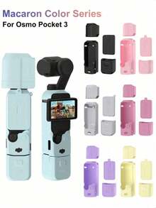 Compatible With Osmo Pocket 3, Silicone Protective Case, Gimbal Protective Cover, Lens Protector, Anti-Scratch Protective Case, Shock-Absorbing Protective Case, Soft Silicone Protective Case, Dust-Proof Accessories, Camera Body Accessories - View 1