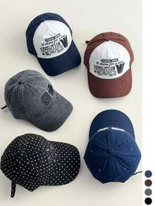 Topi Baseball Lembut dengan Bordir Huruf, Pinggiran Lebar, Motif Polkadot Kartun, Musim Semi dan Musim Panas, untuk Perjalanan, Topi Baseball Colorblock yang Melangsingkan Wajah, Gaya Amerika untuk Pria, Topi Matahari Hip Hop, Topi Baseball Colorblock, Topi Baseball Serbaguna untuk Piknik Musim Semi dan Musim Panas, Topi Baseball Pelindung Matahari, Gaya Skater dan Hippie Chicks - MultiWarna - View 7