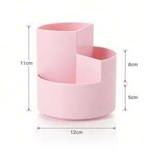 Multi-Compartment Multi-Function Multi-Purpose 360° Rotating Storage Box, Divided Design, Space-Saving, Suitable For Stationery, Children's Art Supplies, Cosmetics, Beauty Tools, Art Supplies, Applicable To Desk, Vanity, Children's Art Area, Keeps Items Organized And Tidy - Multicolor - View 14