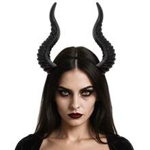 1 chiếc băng đô sừng quỷ nhiều màu mới cho lễ hội Halloween, phụ kiện tóc cosplay DIY, phụ kiện tóc có thể thay đổi kiểu dáng - Nhiều màu - Xem 4