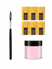 High-Quality Nail Kit, Including Clear Powder, Nude Powder, Non-Yellowing Liquid, Brush Cleaner, And Professional Nail Tools, Allowing You To Achieve Salon-Quality Perfect Nails At Home - Multicolor - View 10