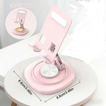 1pc 360° Rotating Phone Stand, Stable & Anti-Slip, Adjustable Angle, Portable Folding Design, Metal Material, Minimalist & Practical, Suitable For Desk, Office, Outdoor, Camping And Watching Movies - A - View 8