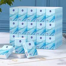 12/24/60/120pcs Portable Pocket Tissues, Bagged Facial Tissues, Compact Mini Pocket Tissues, Suitable For Students And Travel - Multicolor - View 1