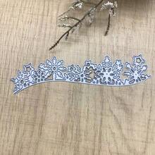 雪花蕾絲邊金屬壓切模具，聖誕雪花與花卉切割模具，DIY 壓花紙、卡片與剪貼簿裝飾用剪貼簿模板 - MC1458 - 查看 10