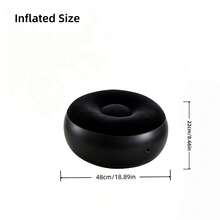 PVC Printed Inflatable Cushion, Portable Round Inflatable Foot Pad, Suitable For Indoor, Outdoor And Garden Use - Multicolor - View 8