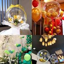 3/10pcs 10-24 Inch Clear Bobo Balloons Transparent Inflatable Helium Balloons Wedding Birthday Party Decorations - Multi-color - View 7