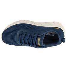 Skechers سكيتشرز بوبس بي فليكس هاي 118360-NVY للرجال، حذاء رياضي باللون الكحلي - أزرق غامق - مشاهدة 3