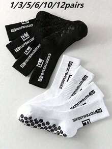 5/10/20 Pairs New Football Sports Socks FS Anti-Slip Thickened Terry Bottom - Multicolor - View 26