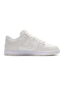 Women's W NIKE DUNK LOW 26 Summer New Light Color Leather Low-Top Casual Skate Shoes IM6572-105 - Canvas White/Pink White/White - View 6