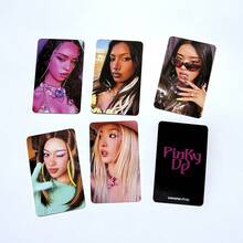 5 بطاقات صور فوتوغرافية إضافية من ألبوم KATSEYE Cat Eye WILD، بطاقات PINKY UP، بطاقات Wvs الإضافية - متعدد الألوان - مشاهدة 6