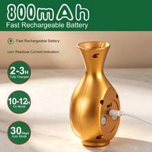Realistic Floral Decorative Wall Lamp LED Magnetic Induction Wall Light Vase Decoration Lamp Rechargeable 800mAh Battery RGB Dimmable Suitable For Vase, Desk, Home Decor, Christmas, Wedding, Party, Fashion Home Decor - Multicolor - View 11