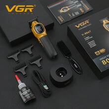 VGR Hair Clipper Professional Electric Hair Trimmer 9000 RPM Hair Clipper Vector MotorHigh Power Trimmer Men Clipper Charging Model Hair Cutting Machine V-886C V-886T - Multicolor - View 10